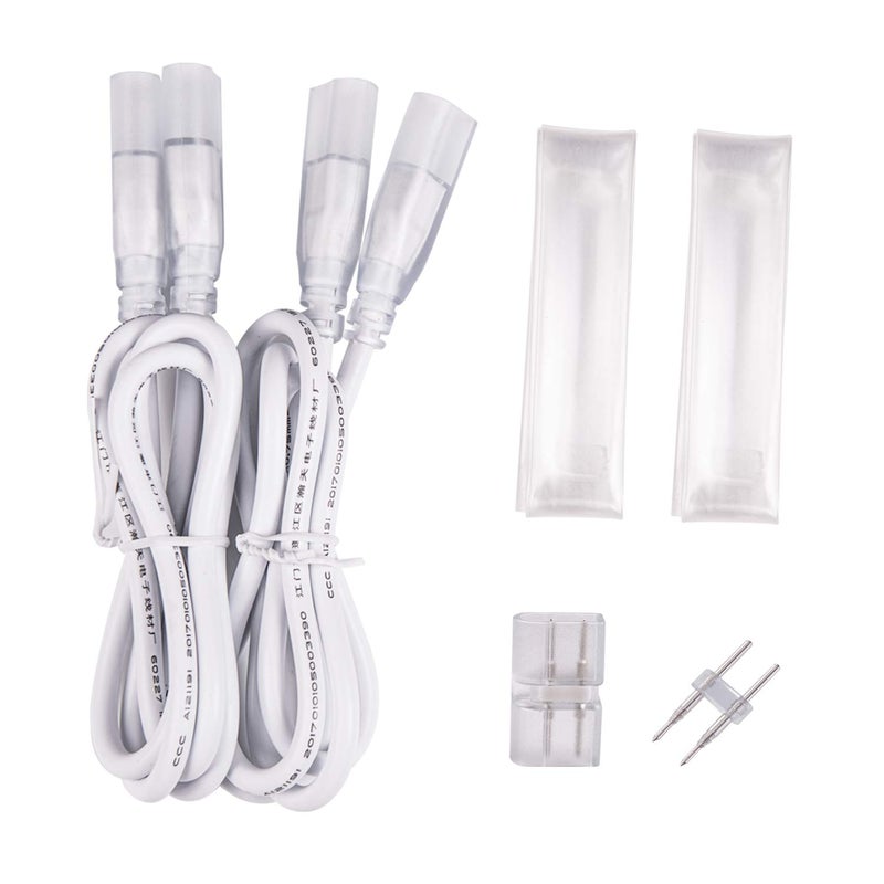 Shine Decor Connector and Connecting Wires for 7x14.5mm and 8x16mm LED Neon Rope Light - Image 1